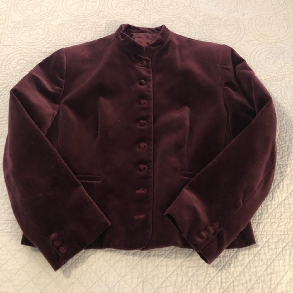 Vintage velour waist coat blazer. Size medium-large.